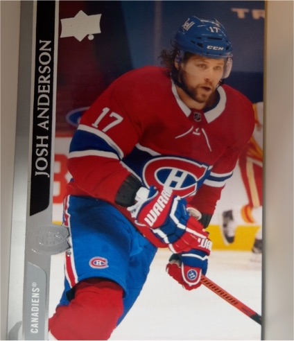 2020-21 Upper Deck #572 Josh Anderson — front