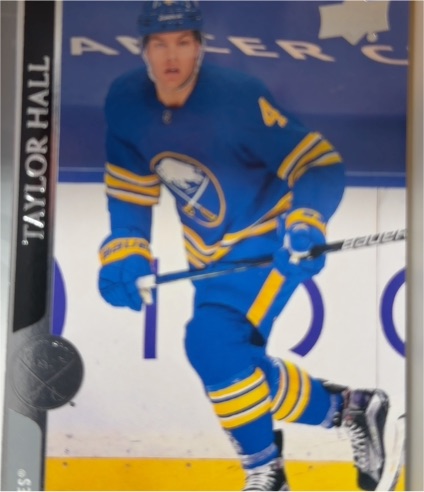 2020-21 Upper Deck #514 Taylor Hall Buffalo Sabres — front