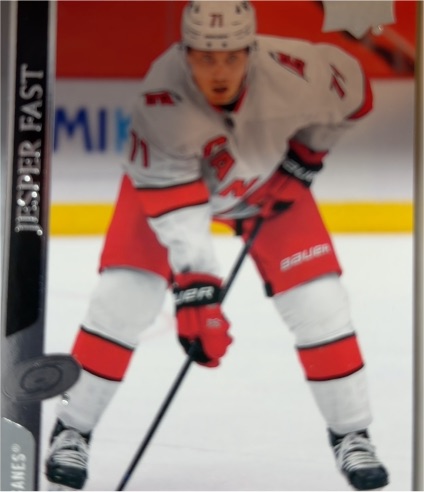 2020-21 Upper Deck #522 Jesper Fast Carolina Hurricanes — front