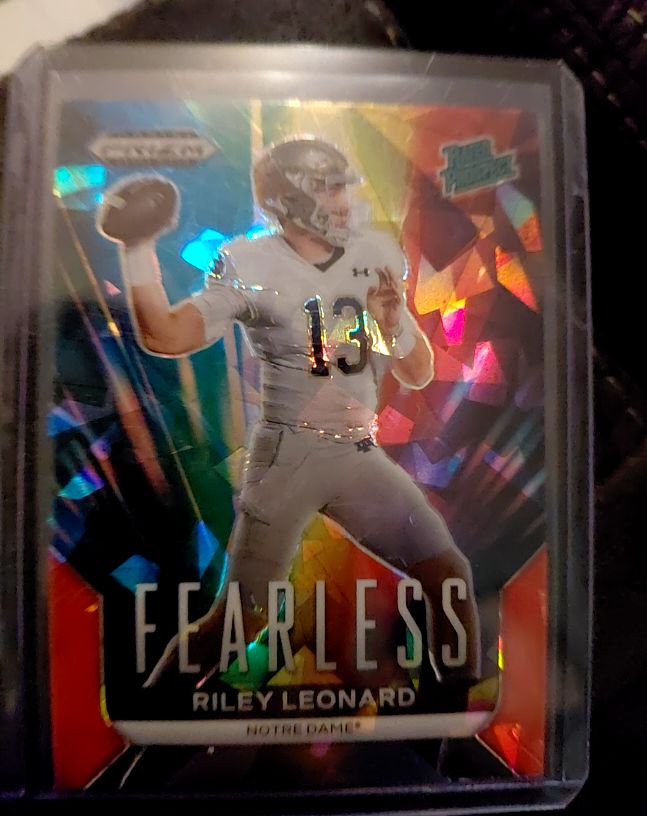 2024 Panini Prizm Draft Picks Fearless #F-RL Riley Leonard — front