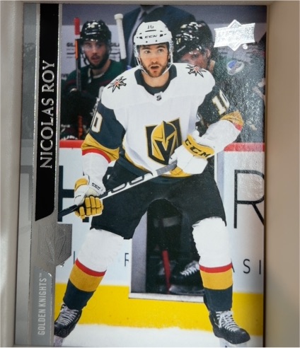 2020-21 Upper Deck #642 Nicolas Roy Vegas Golden Knights — front