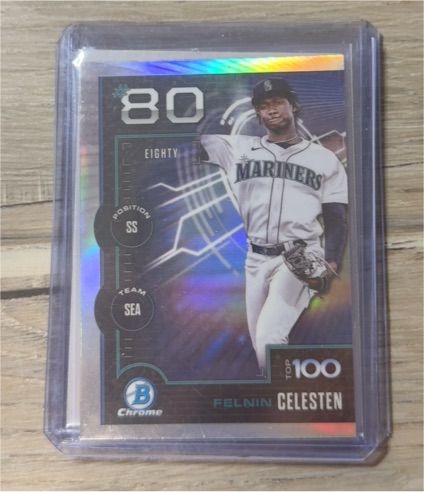2025 Bowman Chrome #BTP-80 Felnin Celesten — front