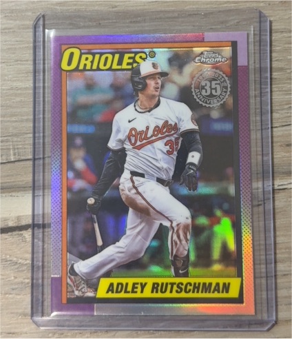 2025 Topps Chrome Update 1990 35th Anniversary #90CU-8 Adley Rutschman — front