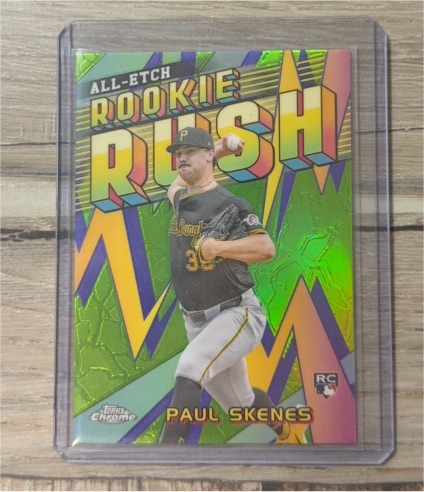 2024 Topps Chrome Update All-Etch Rookie Rush #CAERU-1 Paul Skenes — front