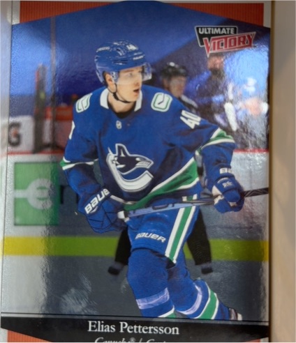 2020-21 Upper Deck Ultimate Victory #UV-6 Elias Pettersson — front