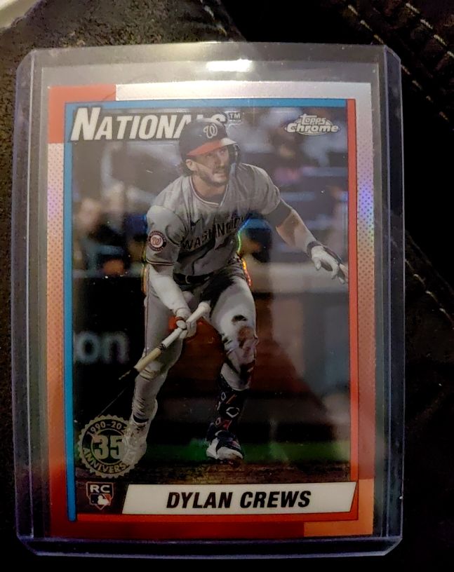 2025 Topps Chrome 1990 35th Anniversary #90CB-16 Dylan Crews — front
