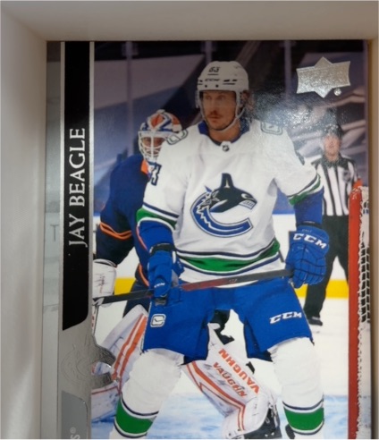 2020-21 Upper Deck NHL Jay Beagle Canucks — front