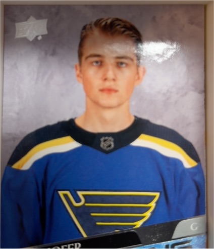 2020-21 Upper Deck #702 Joel Hofer — front