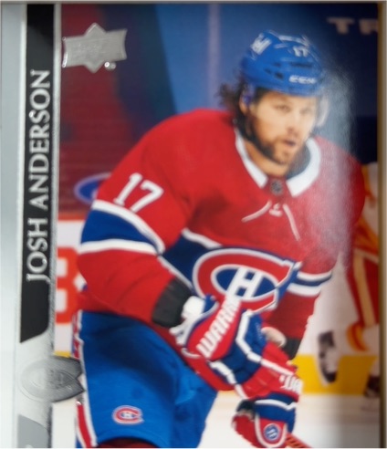 2020-21 Upper Deck #377 Josh Anderson — front