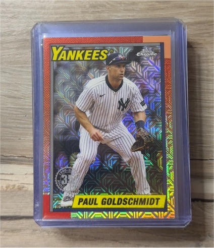 2025 Topps Update #U90C-12 Paul Goldschmidt 1990 Chrome Silver Pack — front