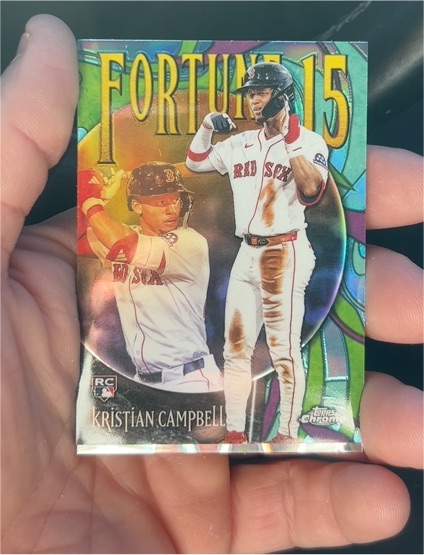 2025 Topps Chrome Update Fortune 15 #F15-23 Kristian Campbell — front