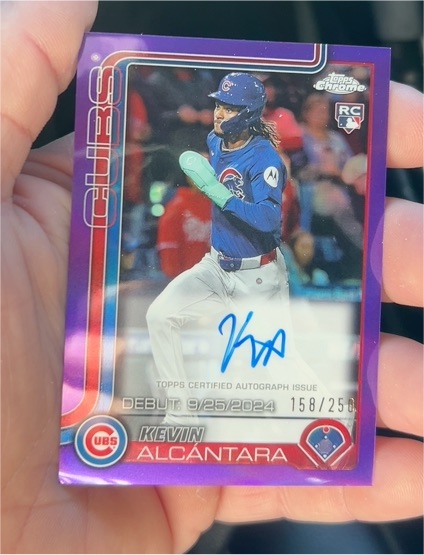 2025 Topps Chrome Update #USC25 Kevin Alcántara — front