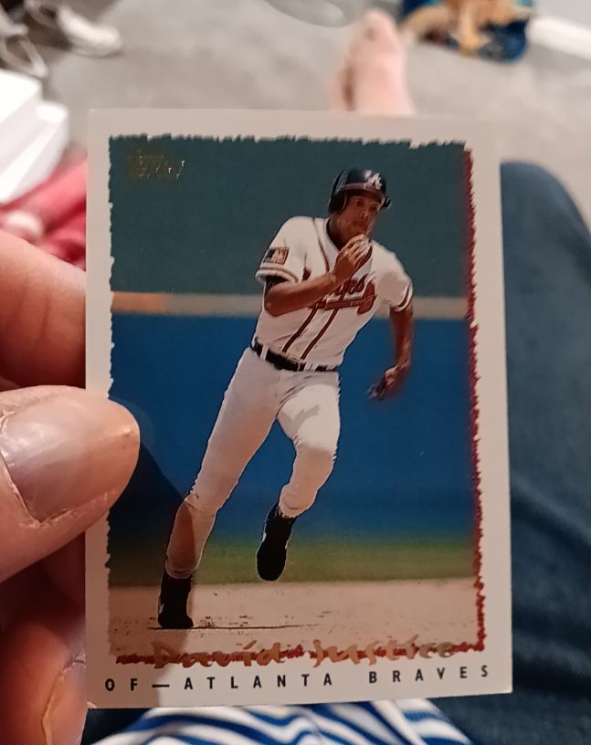 1995 Topps #620 David Justice — front