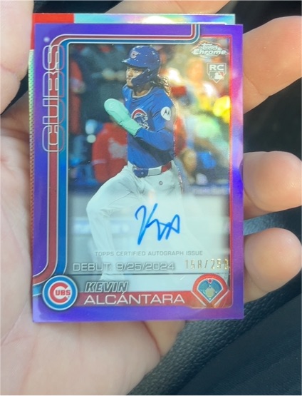2025 Topps Chrome #RA-KA Kevin Alcántara — front