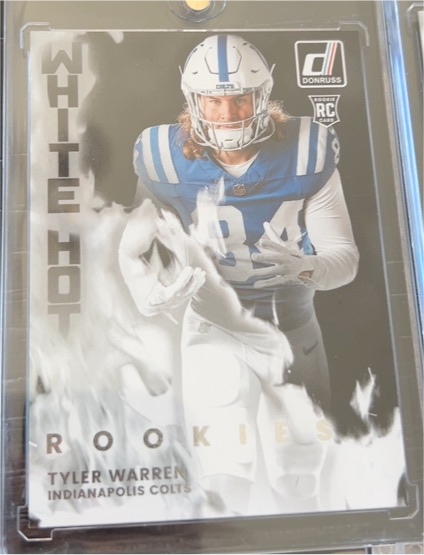 2025 Donruss #WHR-TWR Tyler Warren White Hot Rookies — front
