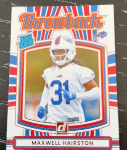 2025 Panini Donruss #7 Maxwell Hairston Throwback Rated Rookie — front