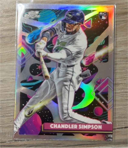 2025 Topps Chrome Cosmic #162 Chandler Simpson — front