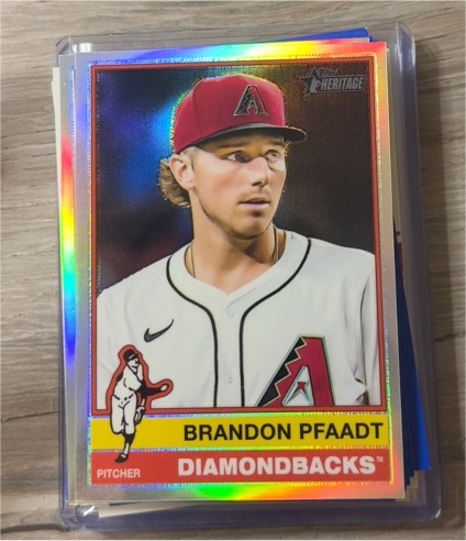 2025 Topps Heritage High Number #624 Brandon Pfaadt — front