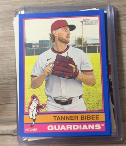 2025 Topps Heritage High Number #15 Tanner Bibee — front