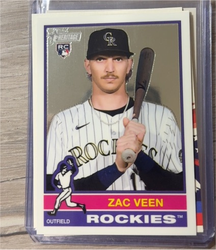 2025 Topps Heritage High Number #557 Zac Veen — front