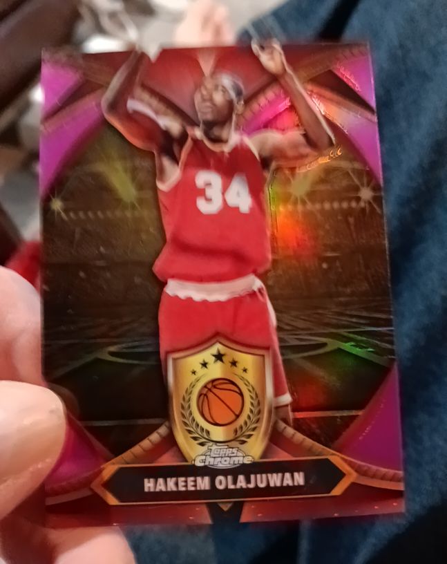 2024-25 Topps Chrome Ball of Duty #BOD-21 Hakeem Olajuwon — front