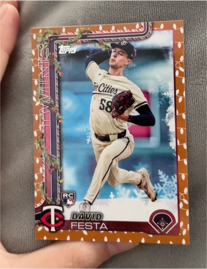 2025 Topps Holiday #H78 David Festa — front