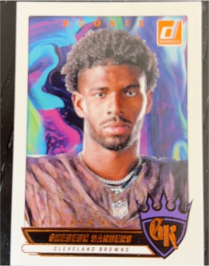 2025 Panini Donruss #RGK-SSS Shedeur Sanders Rookie Gridiron Kings — front