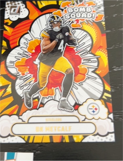 2025 Panini Donruss #BS-DMT DK Metcalf Bomb Squad — front