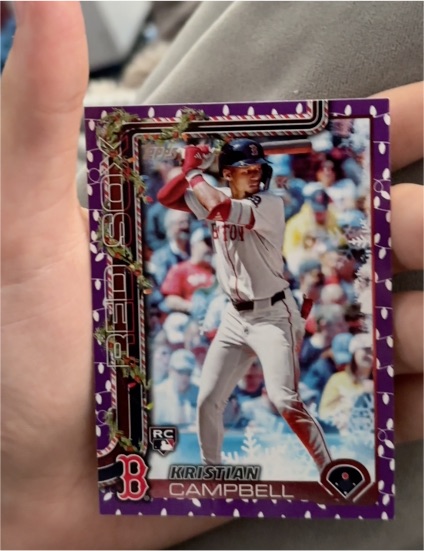 2025 Topps Holiday #H103 Kristian Campbell — front