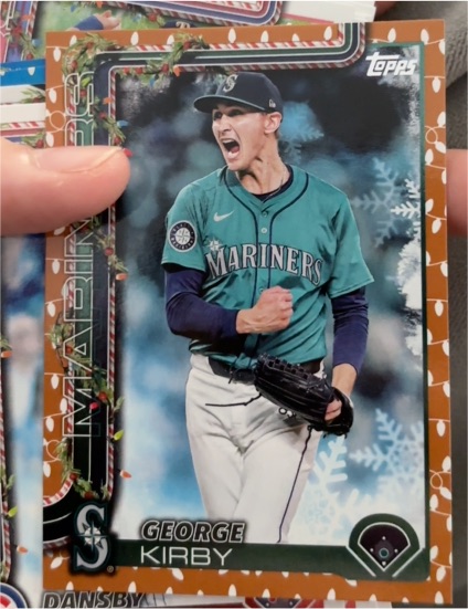 2025 Topps Holiday #H5 George Kirby — front