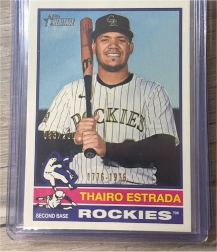 2025 Topps Heritage High Number #504 Thairo Estrada — front