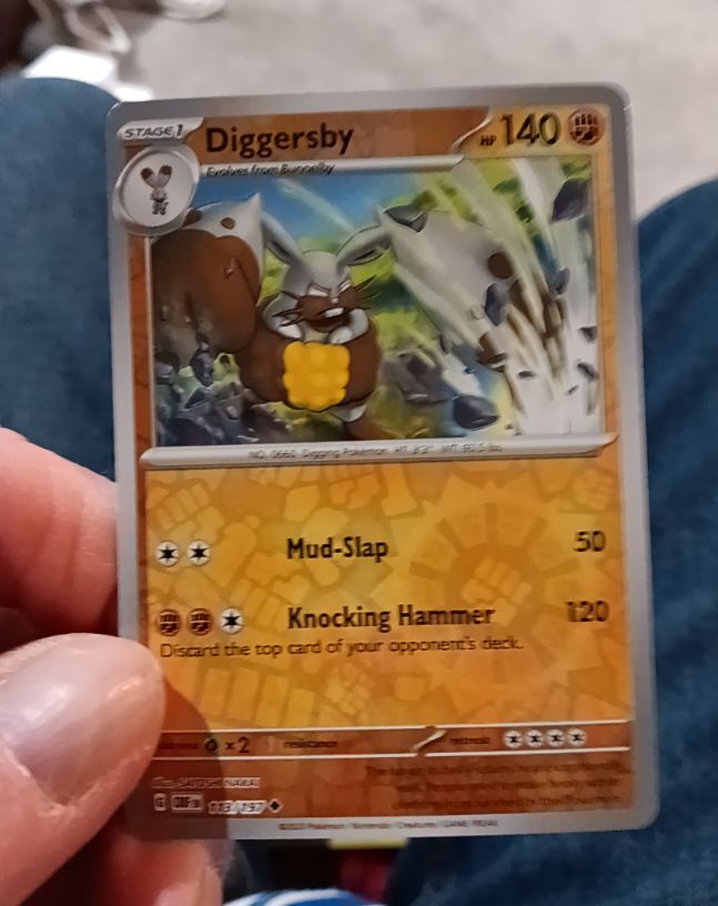 2023 Pokémon SV03: Obsidian Flames #113 Diggersby — front