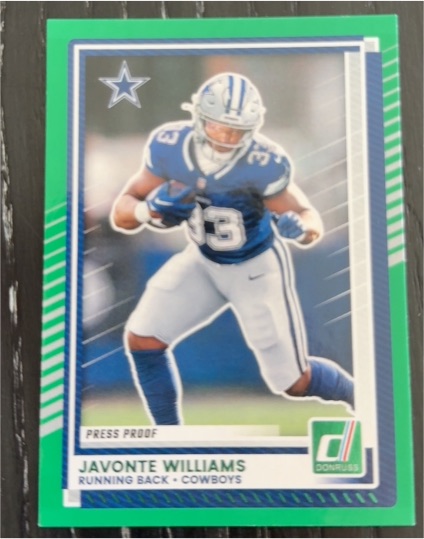 2025 Donruss #265 Javonte Williams — front