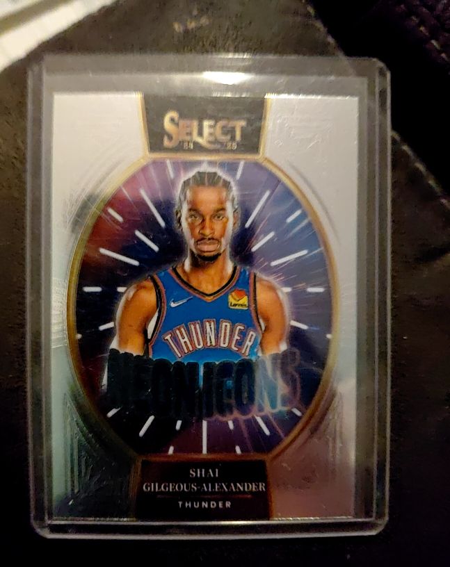 2024-25 Panini Select #10 Shai Gilgeous-Alexander Neon Icons — front