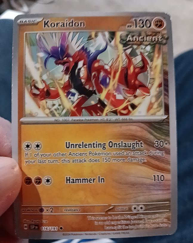 2024 Pokémon SV08: Surging Sparks #116 Koraidon — front