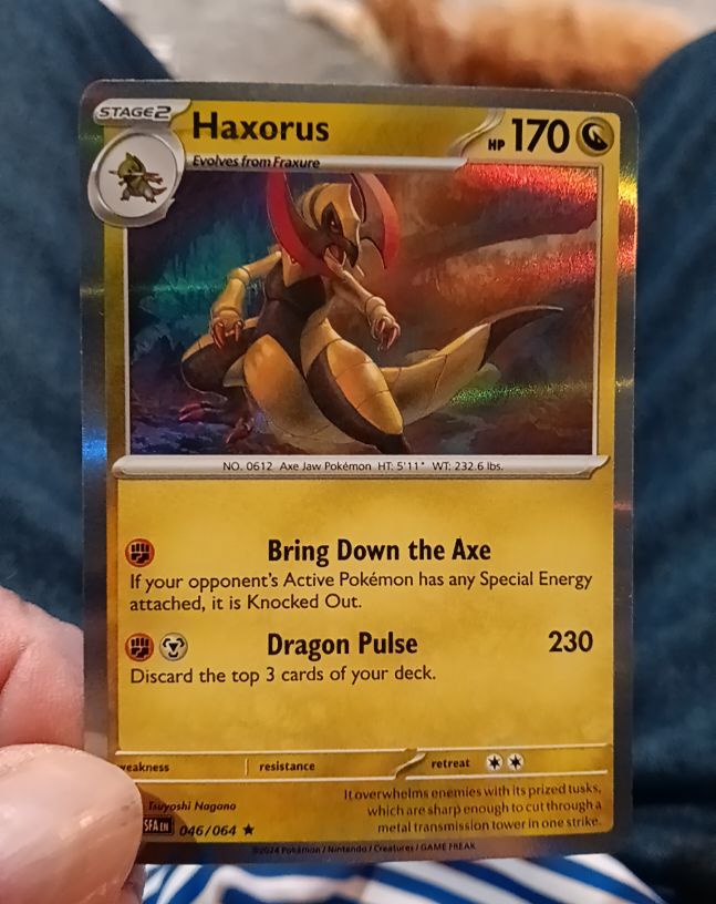 2024 Pokémon Scarlet & Violet: Shrouded Fable #046 Haxorus — front