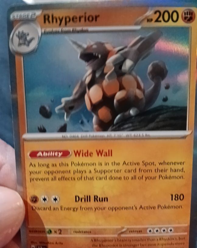 2024 Pokémon SV07: Stellar Crown #076 Rhyperior — front