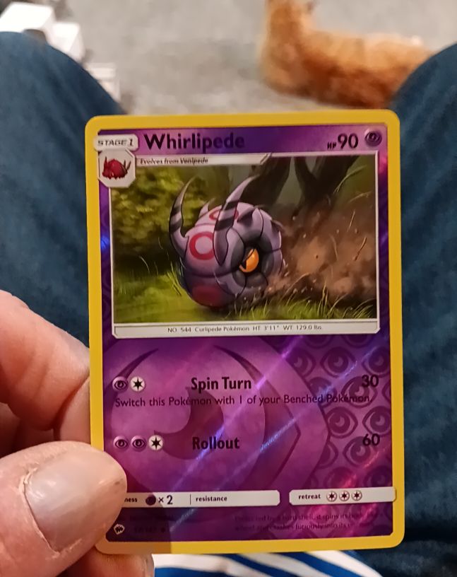 2017 Sun & Moon Burning Shadows #57 Whirlipede — front