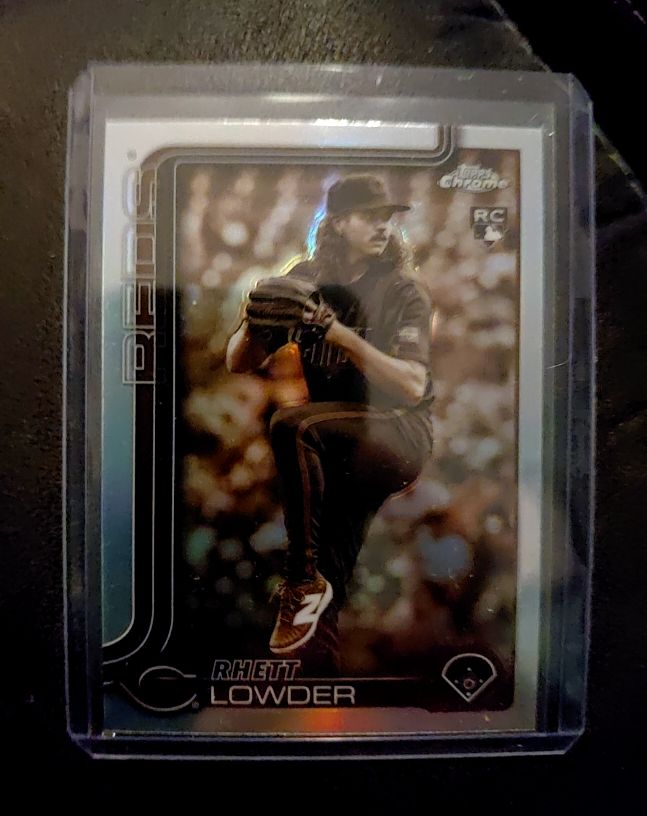 2025 Topps Chrome #147 Rhett Lowder Sepia Refractor RC — front