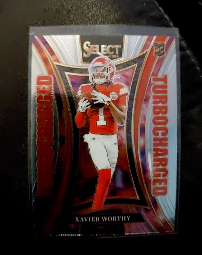 2024 Panini Select #14 Xavier Worthy Turbocharged Rookie — front