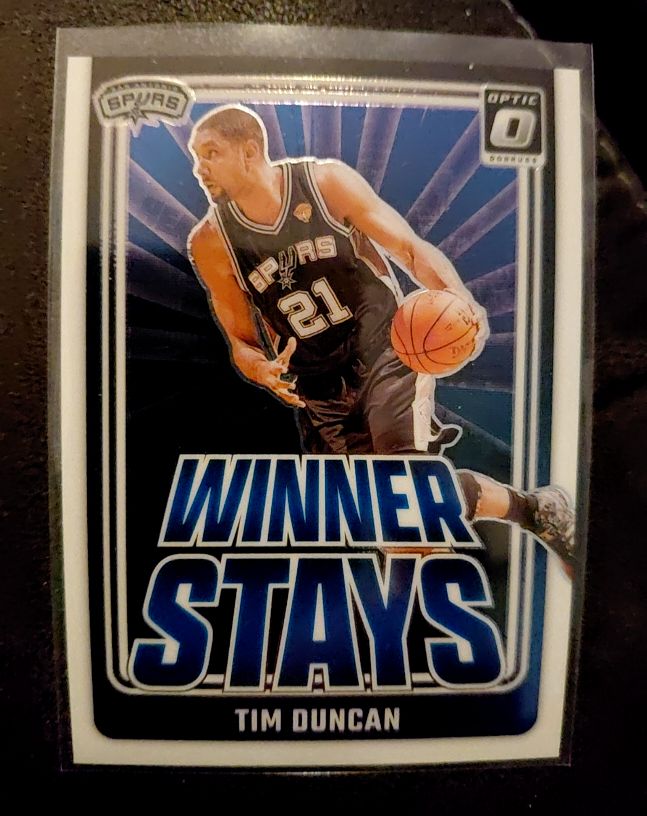 2024-25 Panini Donruss Optic #12 Tim Duncan Winner Stays — front