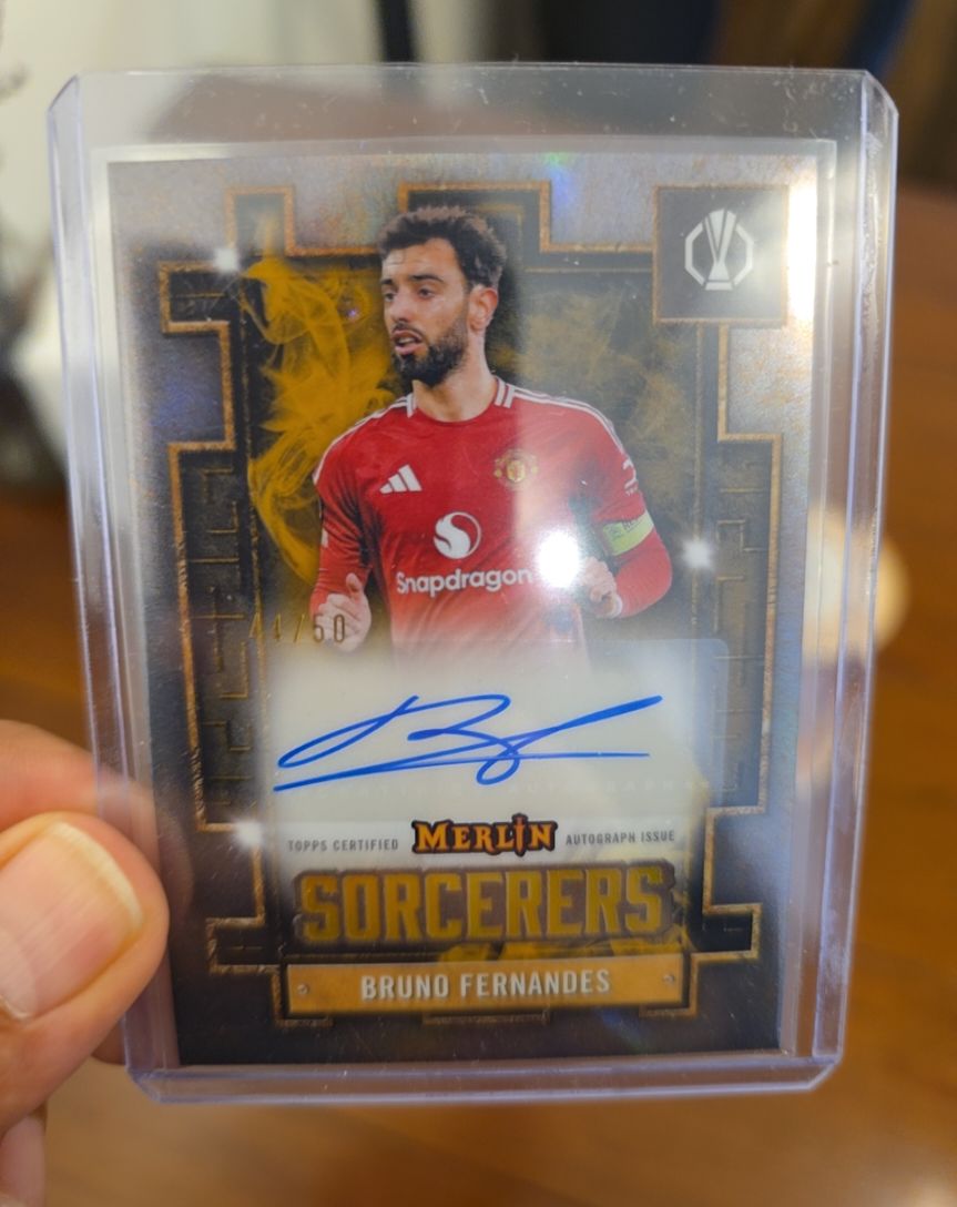 2024 Topps Merlin UEFA Club Sorcerers #Bruno Fernandes — front