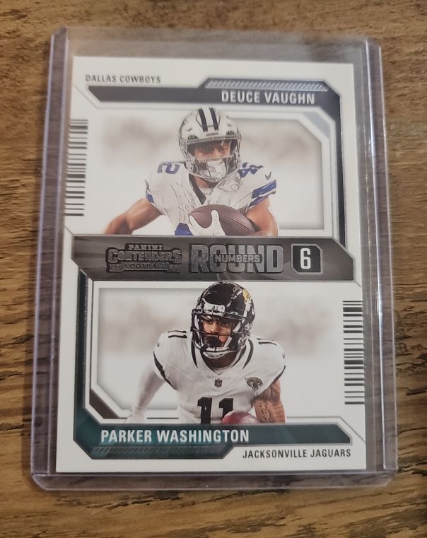 2023 Panini Contenders Round Numbers #23 Deuce Vaughn Parker Washington — front