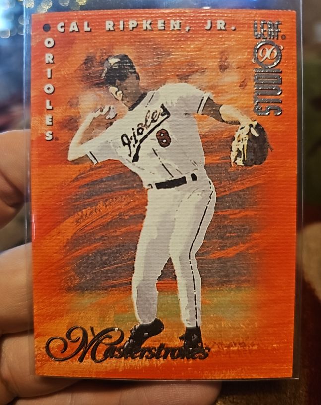 1996 Leaf Studio #5 Cal Ripken Jr. Masterstrokes — front