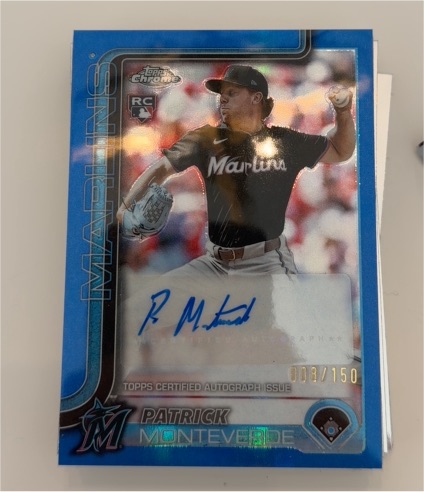 2025 Topps Chrome Update #RC Patrick Monteverde — front