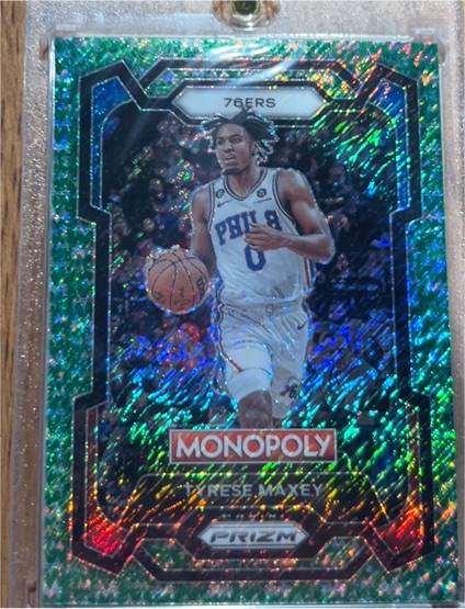 2023-24 Panini Prizm Monopoly #68 Tyrese Maxey — front