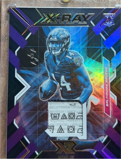 2021 Panini XR X-Ray Patch #XSW-RBA Rashod Bateman — front