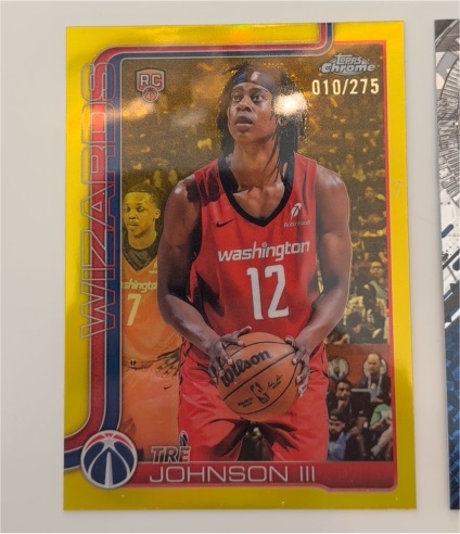 2025-26 Topps Chrome #256 Tre Johnson III — front