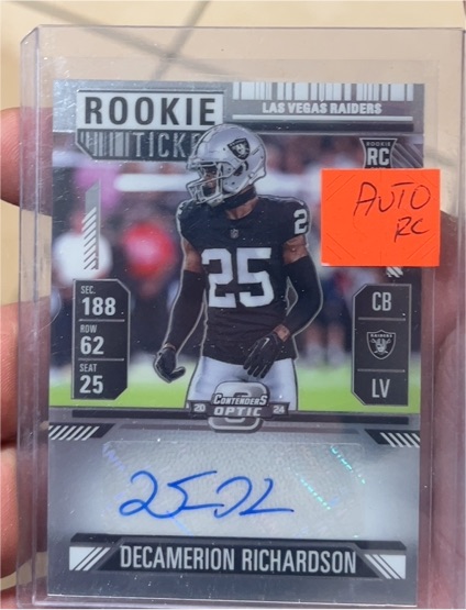 2024 Panini Contenders Optic #188 Decamerion Richardson Rookie Ticket — front