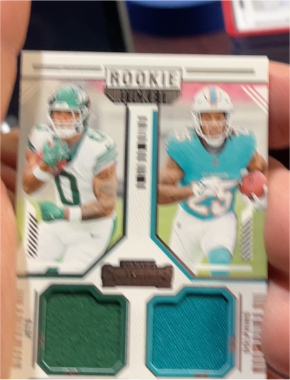 2024 Panini Contenders Rookie Ticket Dual Patch #DA-10 Braelon Allen & Jaylen Wright — front